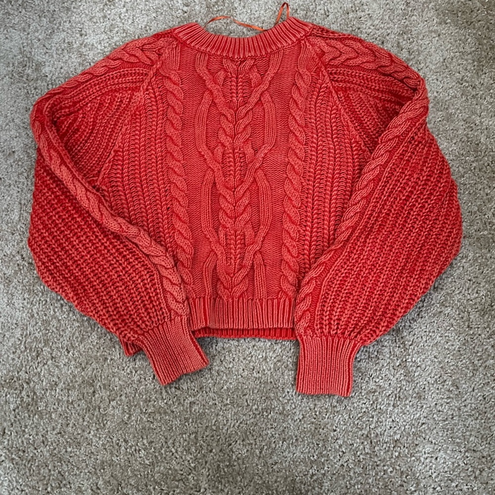 Orange Frankie sweater free people